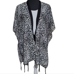 Funky Monkey animal print lightweight cardigan Size OS